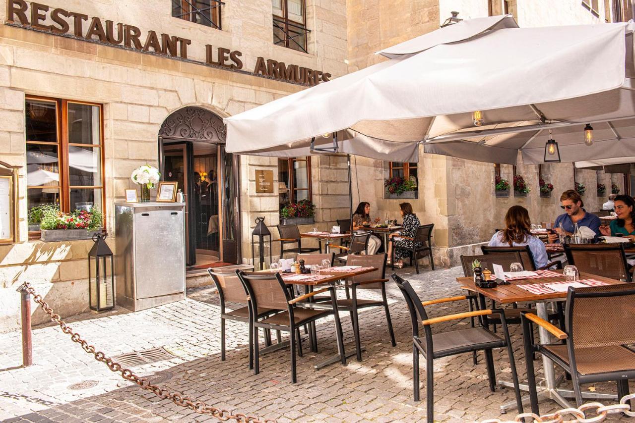 ホテル レ ザミュール ジュネーブ エクステリア 写真 Restaurant Les Armes