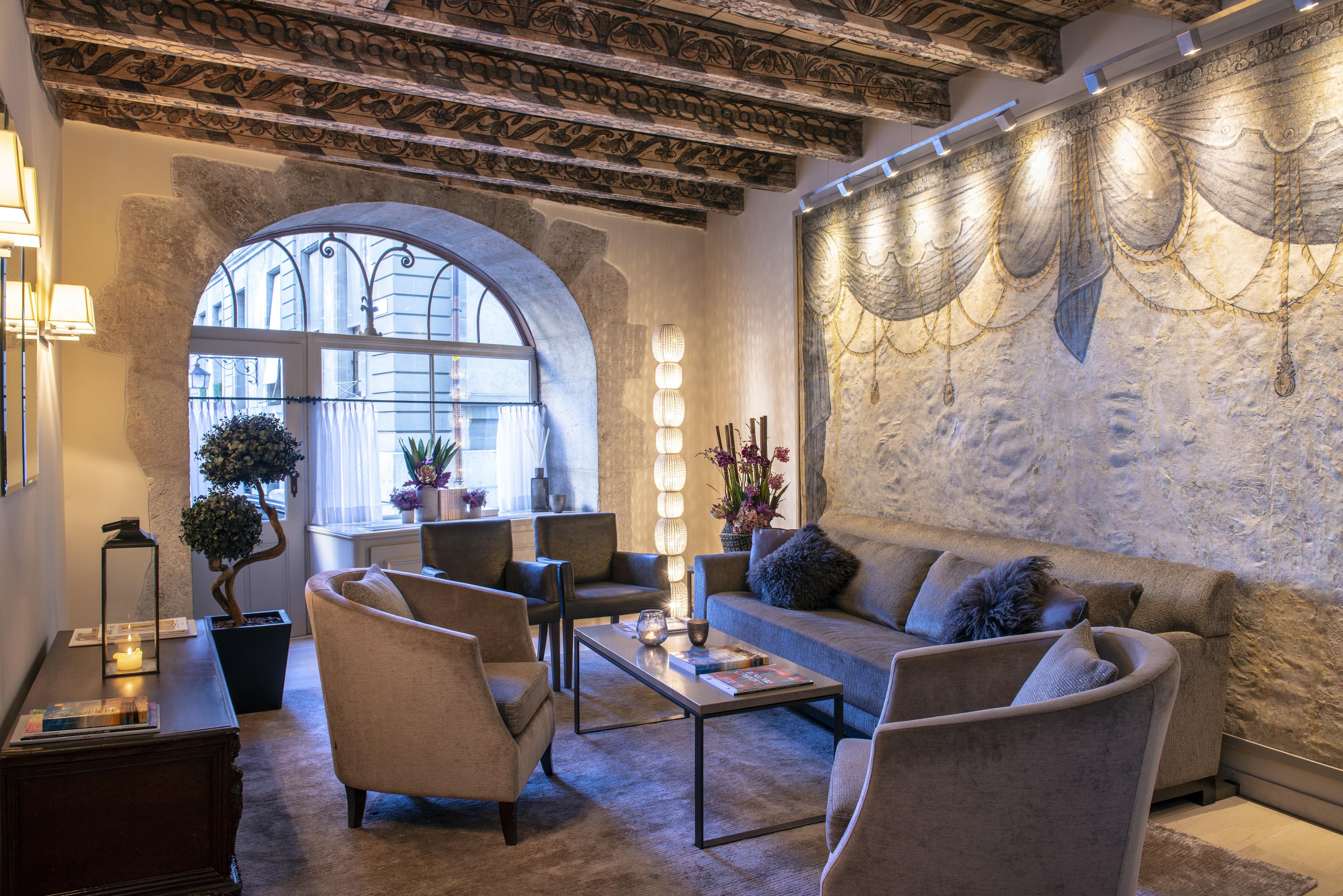 ホテル レ ザミュール ジュネーブ エクステリア 写真 The lobby of the hotel