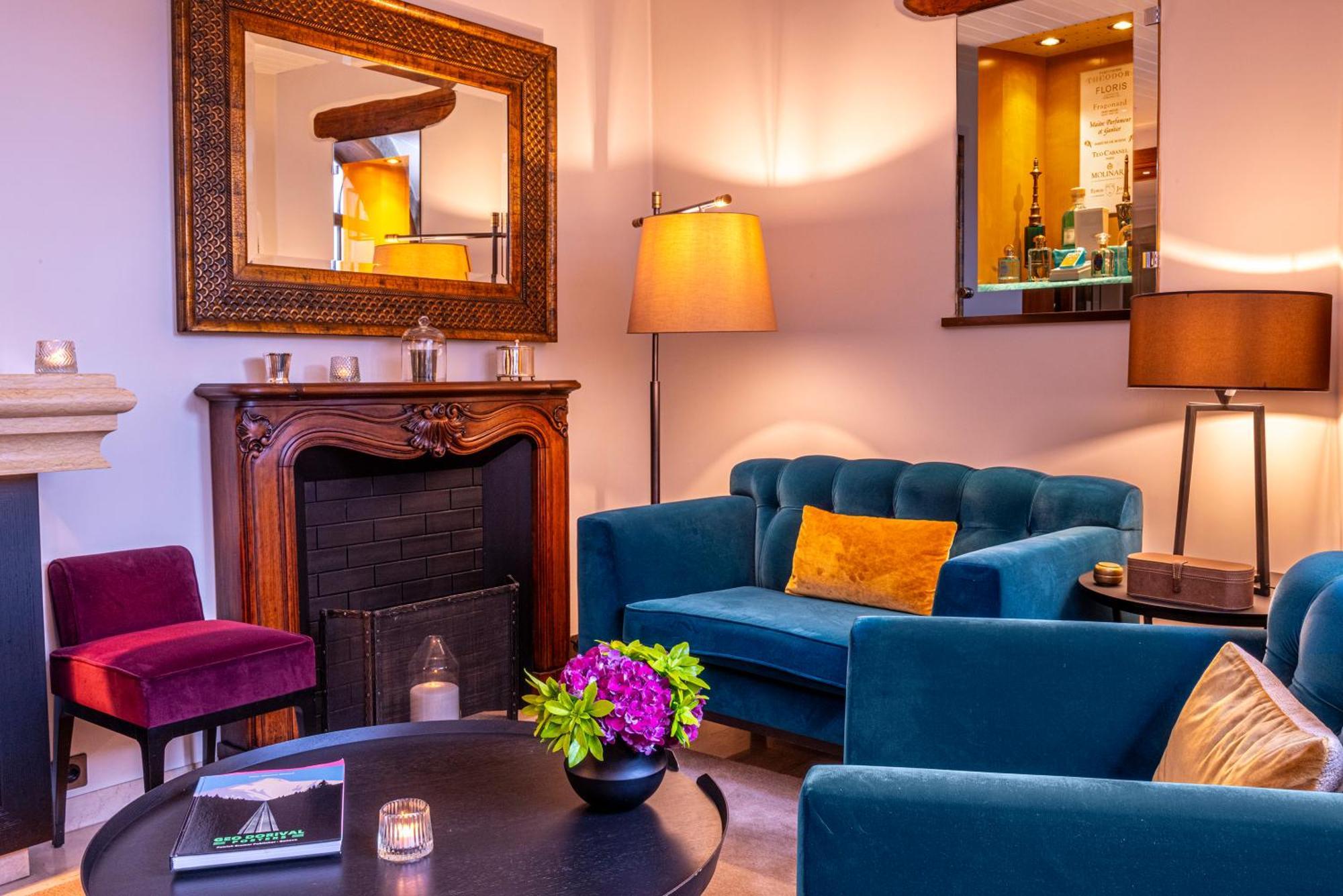 ホテル レ ザミュール ジュネーブ エクステリア 写真 The lounge at the hotel